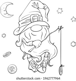 Saint Patrick s Day holiday set, cute cartoon gnome, leprechaun. Vector illustration