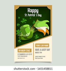 Saint Patrick s Day Poster, Brochure, Holiday Invitation. Vector Illustration