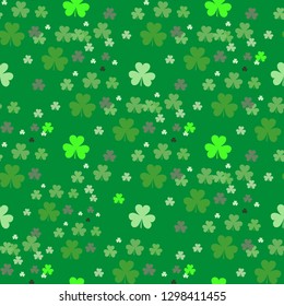 Saint Patrick s day seamless background. vector .