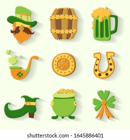 Saint Patrick s Day set. Vector Illustration