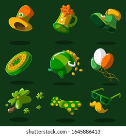 Saint Patrick s Day set. Vector Illustration