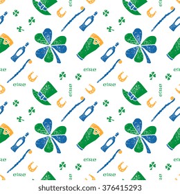 Saint Patrick seamless pattern