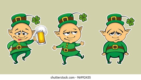 Saint Patrick Three poses