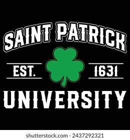 Saint Patrick University Geschenk St. Patrick's Files, Saint Patty's Day Shirt, Patrick's Day Geschenke