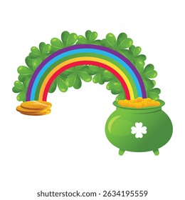 saint patrick wearing green robe holding shamrock with celtic background illustration.