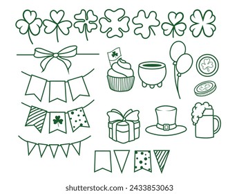 Saint patrick's background, wallpaper, poster, illustration