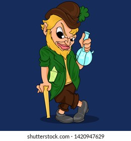 Saint Patrick's cartoon characters while carrying bongs