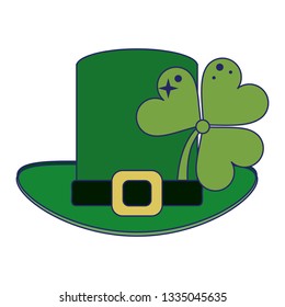saint patricks cartoons blue lines