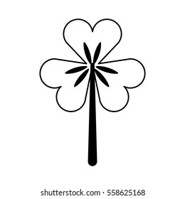 Saint patricks clover icon vector illustration design