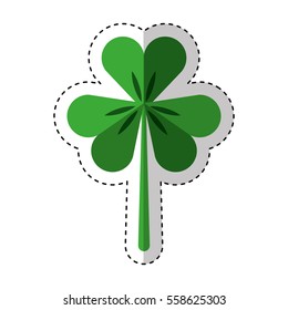 Saint patricks clover icon vector illustration design