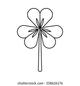 Saint patricks clover icon vector illustration design