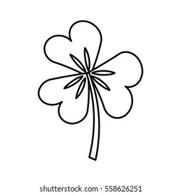 Saint patricks clover icon vector illustration design