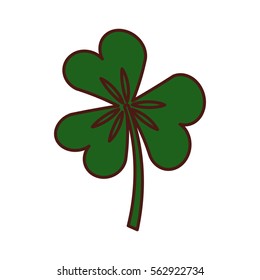Saint patricks clover icon vector illustration design