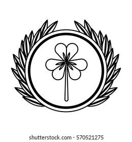 Saint patricks clover icon vector illustration design