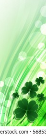 Saint Patricks day background. Clover vector background.