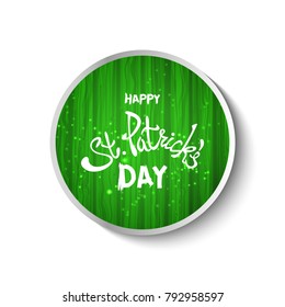 Saint Patrick's Day Background with clover
