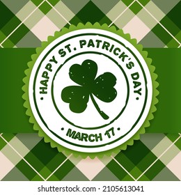 Saint Patrick's Day Background design greeting card.