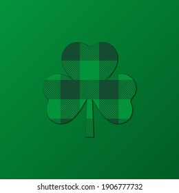 Saint Patrick's Day background. Green shamrock symbol of the feast of St. Patrick 