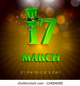 Saint Patricks Day Background Greeting Card Stock Vector (Royalty Free ...