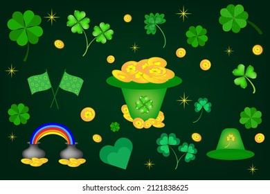 Hintergrund-Vektorgrafik von Saint Patrick für das Tagesdesign von Saint Patrick