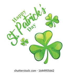 Saint Patricks day background. Simple banner for the site, shop, magazine promotions. Banner with place for text.