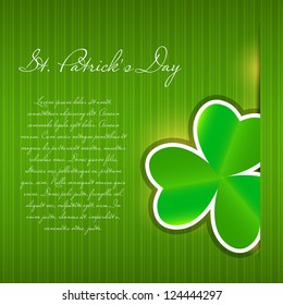 Saint Patrick`s day background vector illustration