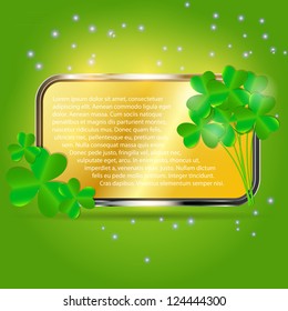 Saint Patrick`s day background vector illustration