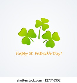 Saint Patrick's day background. Vector illustration.