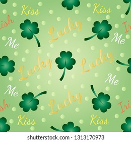 Saint patrick's day background. Vector floral design card.