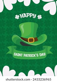 Saint Patrick's Day background vector, wallpaper, poster illustration