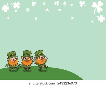 Saint Patrick's Day background vector, wallpaper, poster illustration