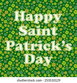 Saint Patrick's Day background in vector
