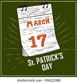 Saint Patrick's Day background in vector