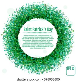 Saint Patrick's day background. Vector illustration. For your business.