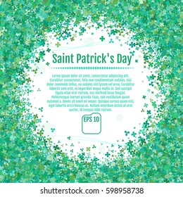 Saint Patrick's day background. Vector illustration. For your business.