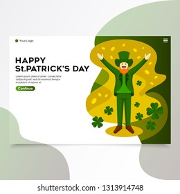 SAINT PATRICK'S DAY BANNER AND BACKGROUND DESIGN