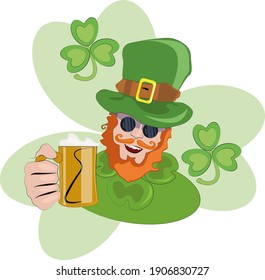 Saint Patricks Day Banner Greeting. 