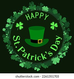 Saint Patrick's Day Banner. Irish Saint Patrick party beer festival poster. 17 March celebration, invitation. Vector illustration.
