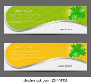 Saint Patrick`s day banner vector illustration