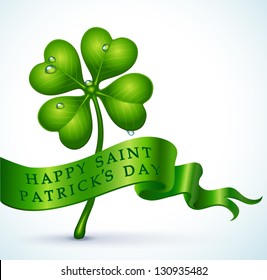 Saint Patrick`s Day banner- vector illustration.