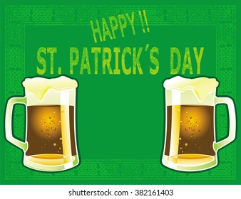 Saint Patricks Day Beer Background