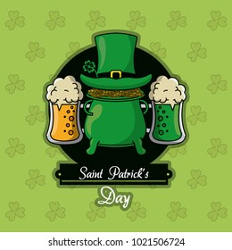 Saint patricks day beer card