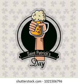 Saint patricks day beer card