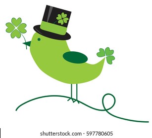 Saint Patricks Day Bird