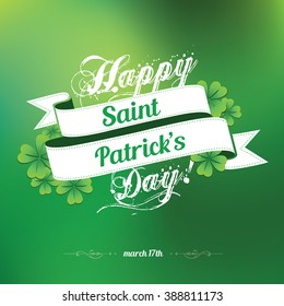 Saint Patrick's Day Blurred Vector Background