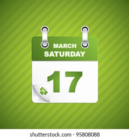 Saint Patrick's day calendar