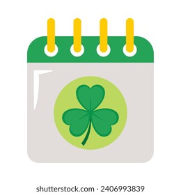 saint patricks day calendar illustration