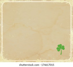 Saint Patrick's Day card with place for text.