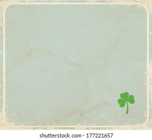 Saint Patrick's Day card with place for text. 