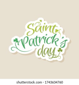 Saint patricks day card - Vector illustration design